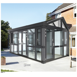 广东悦驰门窗108系列单双色功能欧式风别墅阳光房 铝合金玻璃花房