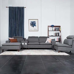 千派沙发暮光之城带音响款智能沙发布艺大沙发门店同款