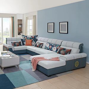 00tb840146726淘宝全友家居 23561布艺沙发 皮布结合 现代简约 大