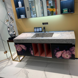 德立朗悦浴室柜组合现代智能轻奢卫生间洗漱台卫浴洗脸盆洗手盆柜