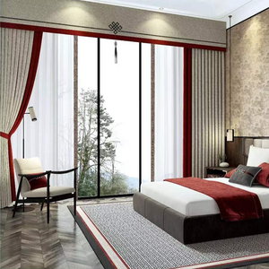 红宝石2022年新款现代简约遮光窗帘卧室客厅卧室定制免费上门