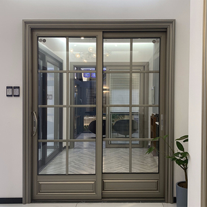 意博门窗推拉门超窄边极简简约现代滑门隐形隔音静音移门柏林