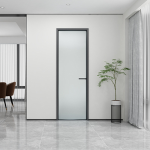 希维尔窄边平开门极简风定制卫生间门隔断玻璃门