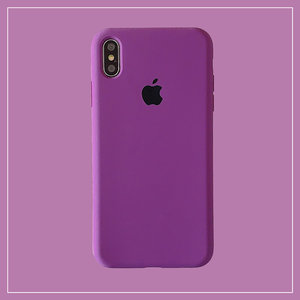 苹果max手机壳紫色