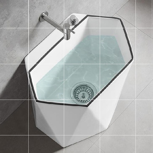 套装置物架立柱室外墙25隐藏式异形纹定制25cm小号迷你陶瓷拖把池