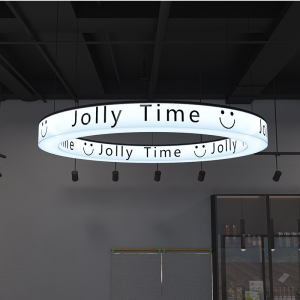 酒吧网红led创意圆环亚克力灯箱 酒吧ktv咖啡店服装店氛围感招牌