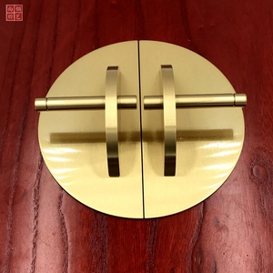 同览新中式柜门拉手仿古家具红木纯铜配件抽屉衣柜古典黄铜北欧