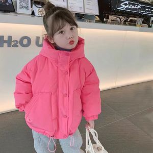 2022女童冬季棉衣短款加厚保暖韩版中大童女孩羽绒棉服面包服休闲