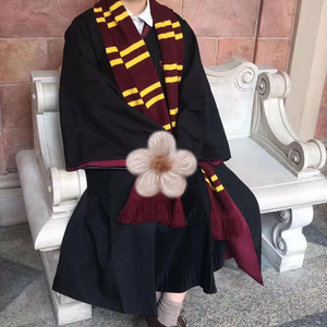 哈利波特围巾环球影城联名款赫敏同款霍格沃茨周边斯莱特林女冬季