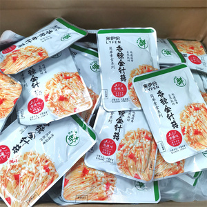 来伊份散称独立小包装香辣金针菇即食常温袋装食品下饭菜休闲菌菇