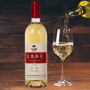 陕西特产葡萄酒学院霞多丽干白2008年份窖藏红酒李华葡萄酒