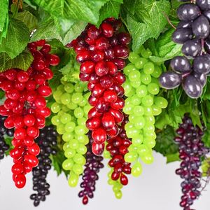 仿真水果葡萄串塑料提子假水果模型藤条吊顶植物装饰水果装饰挂饰