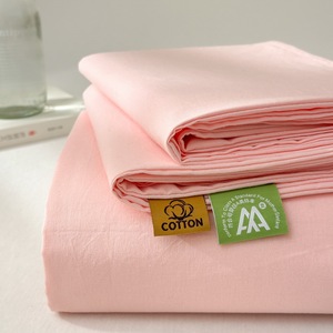 大床单单件250x270纯棉100全棉粉色母婴a类四季通用被单枕套2件套