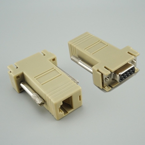 高品质rj45转db9 rs232串口转接头网口转换器 db9母头