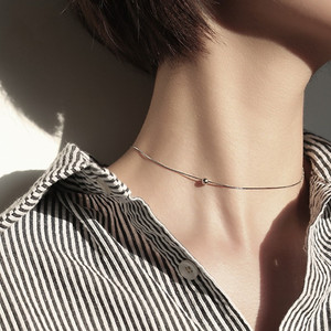 简约风尚~圆珠choker丨纯银项链女夏短款脖颈链锁骨链2022年新款