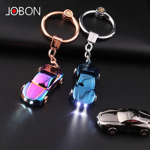 jobon中邦小汽车钥匙扣女韩国可爱情侣钥匙挂件创意带LED灯小礼品