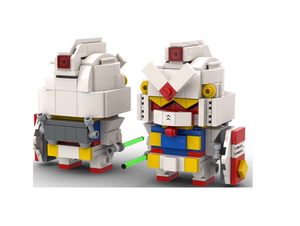 lego乐高趣味卡通人物moc 方头仔高达 搭建pdf图纸