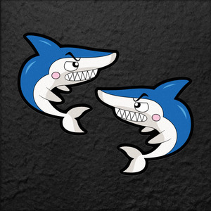 摩托车鲨鱼贴纸