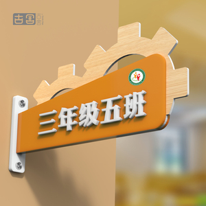 双面可更换亚克力门牌定制学校教室班级标牌创意舞蹈教室培训机构医院