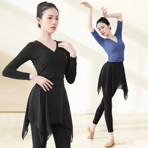 舞蹈服女现代舞练功服上衣中国舞套装芭蕾形体服装拉丁舞蹈裤艺考