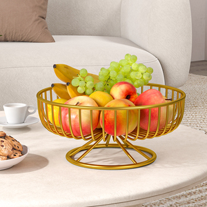 创意水果篮零食置物架客厅家用茶几果盘糖果收纳架子网红欧式托盘