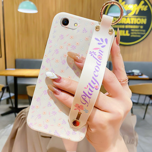 适用oppoa1手机壳0ppoa83t艺术油画女新款a83m防摔支架斜跨挂脖挂绳