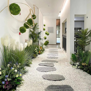 仿真绿植办公室走廊售楼处样板房简约大植物装饰花艺软装空间设计