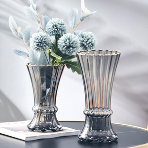 西班牙风格玻璃花瓶水养插花器家居摆件软装饰品创意客厅轻奢北欧