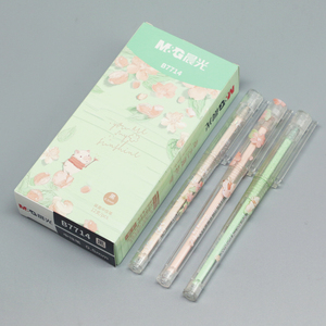 晨光奇幻樱花系列全针管中性笔黑0.5学生水笔办公签字笔agpb7714