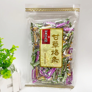 香港金东洋恋园300g甘草梅条袋装特产蜜饯凉果干怀旧休闲小零食品