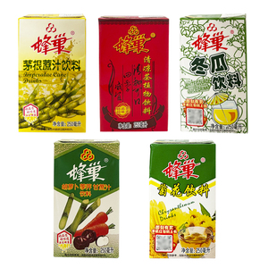 蜂巢茅根蔗汁饮料250ml*24盒整箱夏季润燥解渴果蔬菊花清凉茶饮品