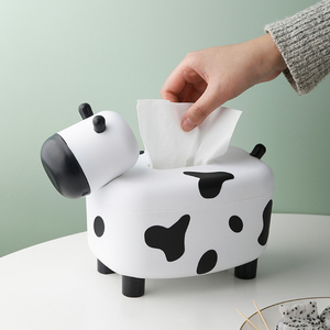 牙签纸盒奶牛二合一家用客厅创意纸巾盒多功能生活抽可爱态餐巾纸