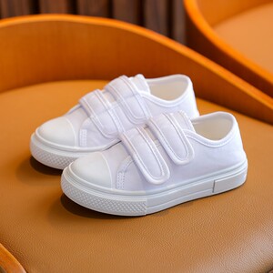 幼儿园小白鞋学生童鞋帆布鞋白球鞋儿童白布鞋男童女童白色室内