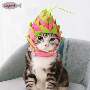 小玲0822淘宝小玲のfamily 手工毛毡水果宠物头饰猫头套狗帽子宠物