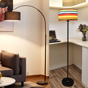 宜家落地灯钓鱼立式台灯led遥控北欧创意简约客厅卧室床头轻奢调