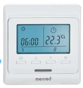 曼瑞德地暖温控器e51.713e51.716带编程一天六时段自动循环温控器