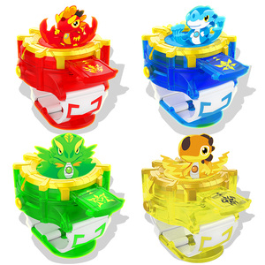 斗龙战士5玩具洛小熠雷古曼手环凯风号角加比纳发光发声儿童套装