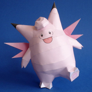 皮可西 diy 神奇宝贝宠物小精灵 动漫纸模型 手工折纸