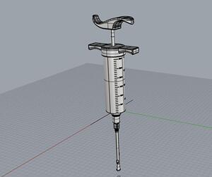 y77 烧烤汁注射器 犀牛rhino/C4D/3Dmax/maya/obj模型