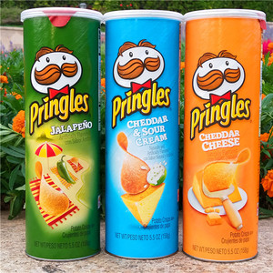 美国进口品客薯片零食休闲小吃马铃薯片pringlespotatocrisps