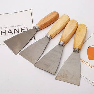 油灰刀腻子刀加厚型不锈钢批灰刀普通2.5寸木柄刮刀刮腻子工具