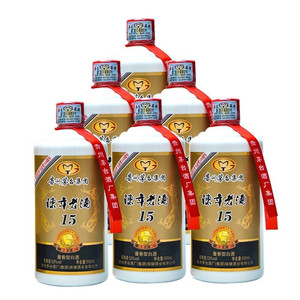 2016年产茅台集团陈年老酒15巴拿马金奖纪念酱香型白酒500ml*6瓶