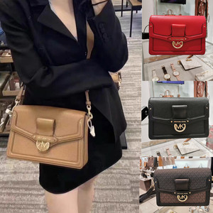 代购mk女包jessie单肩斜挎包信封包拼色铆钉翻盖小方包邮差酒神包