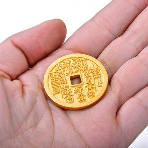 小殊999足金山鬼花钱吊坠可加工定做大小 24k黄金定制复刻古钱币