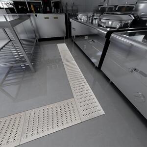 商用厨房下水道不锈钢地沟盖板地漏酒店饭店排水篦子后厨水槽