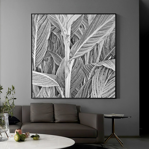 黑白装饰画线稿