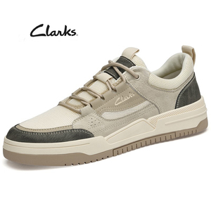 Clarks其乐男鞋2024年夏季新款透气网布时尚休闲鞋厚底运动板鞋潮