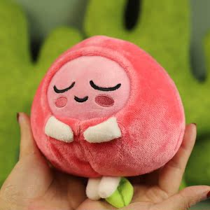可爱桃子毛绒玩具apeach屁桃君公仔姜丹尼尔同款水蜜桃女孩礼物