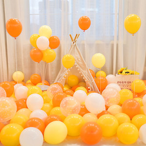 元旦新年气球装饰品结婚儿童生日派对马卡龙汽球场景布置防爆