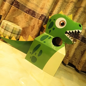 娃娃纸箱恐龙玩具可穿制作创意幼儿园儿童纸盒壳纸板手工diy模型